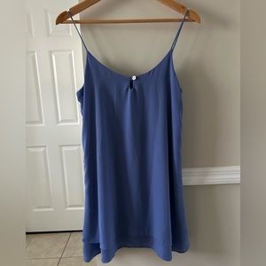 Gabby Mini Slip Dress in Periwinkle | Lucy Love